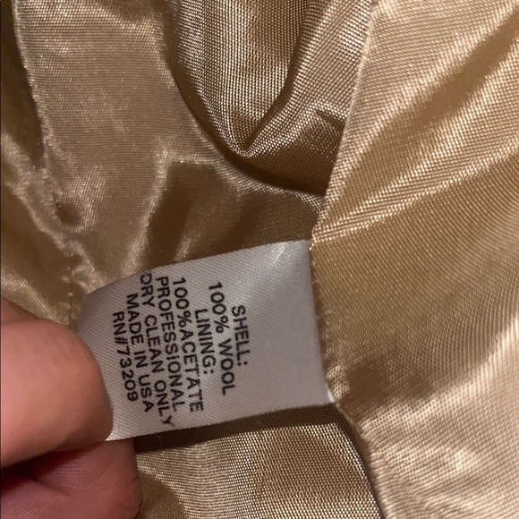 Marvin Richards Cream Blazer with Tan REAL FOX Fur Collar - Picture 6 of 7